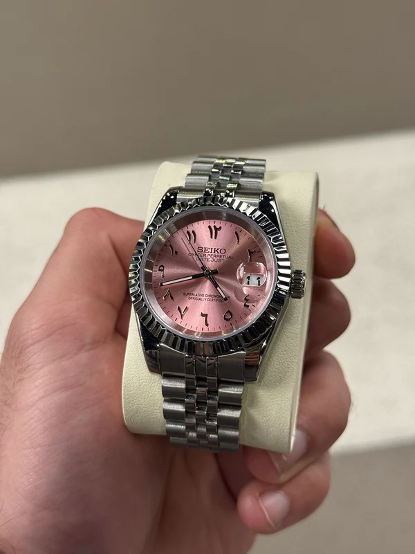Baby Pink Arabic Dial