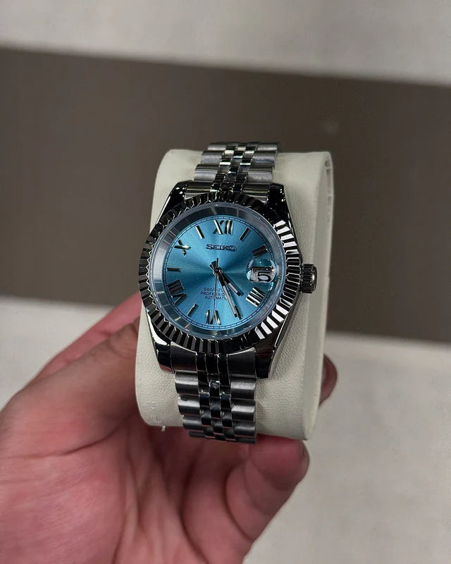 Ocean Blue Roman Dial
